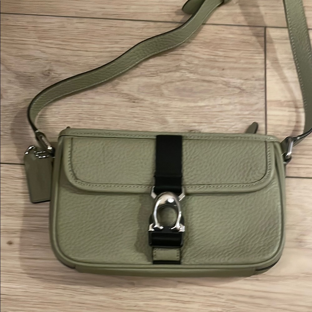 Coach Green Leather Crossbody Bag